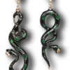 Nicoletta Carlone "Portia" Enamel Snake Earrings