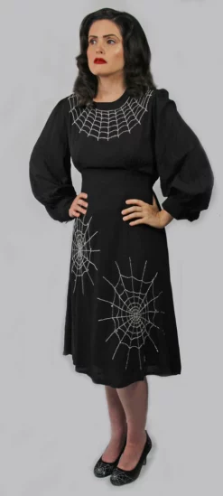 Nicoletta Carlone "Columba" 1940s Style Spiderweb Dress