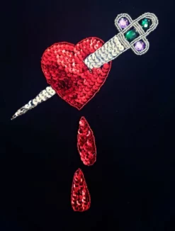 Nicoletta Carlone READY TO WEAR "Jezebel" Heart And Dagger Sweater (pre-order)